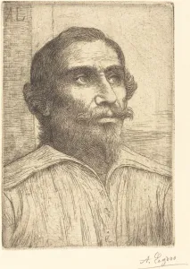 Spaniard Prints: Study of a Spaniard (Etude d Espagnol). Creator: Alphonse Legros