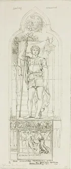 John La Farge Prints: Study for a Stained Glass Window, c.1875. Creator: John La Farge