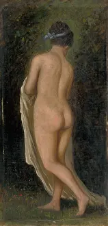 Maisch Eduard Prints: Study of a Standing Female Nude, 1880-1900. Creator: Eduard Majsch