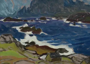 Boberg Anna Katarina Prints: Study during a Storm. From Lofoten, 1930. Creator: Anna Katarina Boberg
