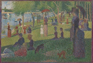 Shaded Gallery: Study for A Sunday on La Grande Jatte, 1884. Creator: Georges-Pierre Seurat