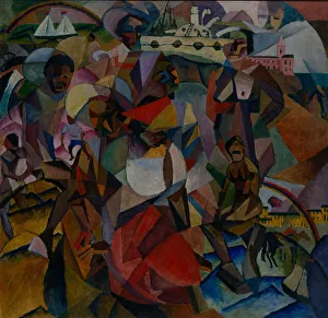 Aristarkh Vasilyevich 1882 1943 Gallery: The study of symbolic similarities in the portrait of Marianna Lentulova, 1912