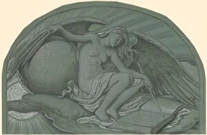 Globe Gallery: Study for 'The Eclipse of the Sun by the Moon', 1892. Creator: Elihu Vedder