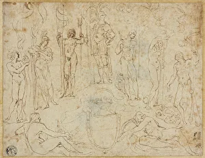 Study for a Thesis Conclusion Presented to the Duke of Mantua, 1616/19. Creator: Lodovico Carracci