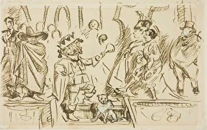 Charles Samuel Keene Collection: Study for Title Page, from Punch, Volume 55, 1868. Creator: Charles Samuel Keene