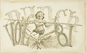 Charles Samuel Keene Collection: Study for Title Page from Punch, Volume 81, 1881. Creator: Charles Samuel Keene