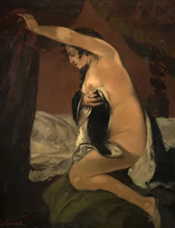 Courbet Gustave Prints: Study for Venus in Venus and Psyche, 1865. Creator: Gustave Courbet