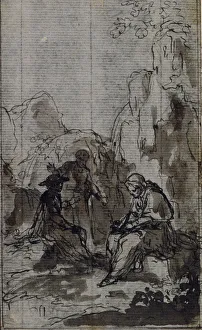 Hubert Fran And Xe7 Prints: Study for Vignette in AbbeDinouarts Vie du Venerable don Juan de