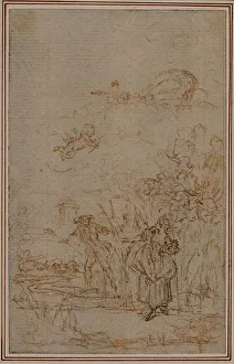 Study for Vignette in Fontenelles (attr. ) Les Amours de Mirtil, Canto V, c