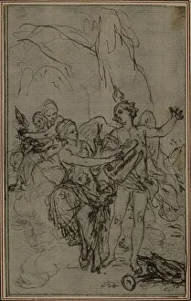 Disagreement Prints: Study: Vignette-Frontispiece for Lucains La Pharsale, c. 1766