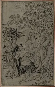 Hubert Fran And Xe7 Prints: Study for the Vignette of Lucretiuss De la Nature des Choses, Vol