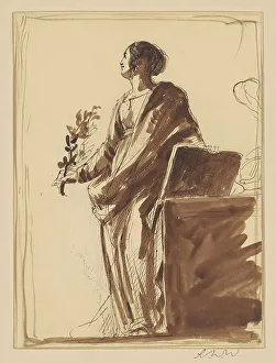 Study for War and Peace, c. 1836. Creator: Robert Walter Weir. Study for War and Peace, c. 1836. Creator: Robert Walter Weir