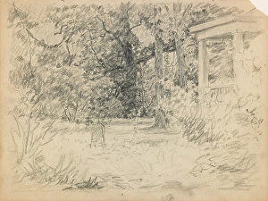 Porch Prints: Study for Winifred at the Hermitage, about 1900. Creator: John Ottis Adams