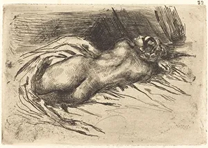 Buttocks Gallery: Study of a Woman, Viewed from the Back (Étude de femme vue de dos), 1833