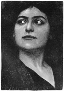 Study of a womans head, 1899. Artist: Hans Unger