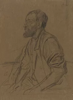 Images Dated 24th June 2021: Study of a Workman. Creator: Alphonse Legros