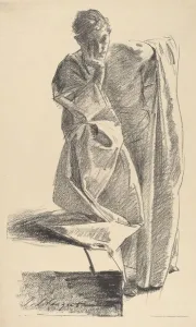 Head In Hands Prints: Study of a Young Man. Creator: John Singer Sargent