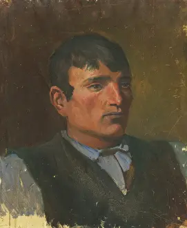 Complexion Prints: Study of a Young Man in a Dark Vest, 1880-1900. Creator: Ladislav Mednyanszky