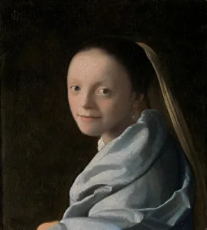Johannes Vermeer Prints: Study of a Young Woman, ca. 1665-67. Creator: Jan Vermeer