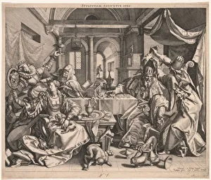 Raphael Sadeler Prints: Stultitiam patiuntur opes (Wealth permits Stupidity), or, Allegory of Wealth, Lust