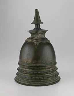 Ceylon Collection: Stupa Reliquary, About 14th / 15th century. Creator: Unknown