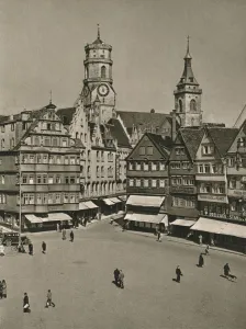Parish Church Prints: Stuttgart. Maltplatz - Stiftskirche, 1931. Artist: Kurt Hielscher