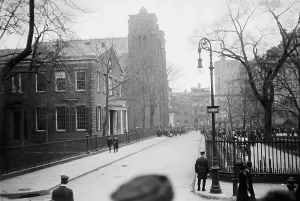Morgan J P Sr Prints: Stuyvesant Sq. - St. George's at time of Morgan funeral