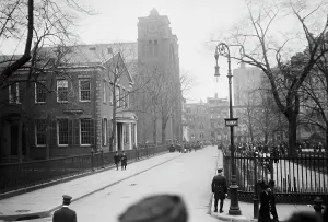 Morgan J P Sr Prints: Stuyvesant Sq. - St. George's at time of Morgan funeral