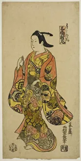 Shigenaga Nishimura Prints: In the Style of a Young Man (Wakashu fu), Left Sheet of Triptych (Sanpukutsui hidari), c