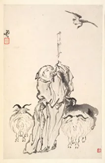 1644 1911 Prints: Su Wu the Shepherd, 1788. Creator: Min Zhen (Chinese, 1730-after 1788)