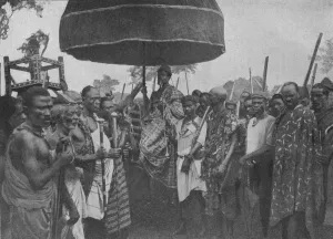 The Subdued King of Akim Carried on his Chair of State, 1902 The Subdued King of Akim Carried on his Chair of State, 1902