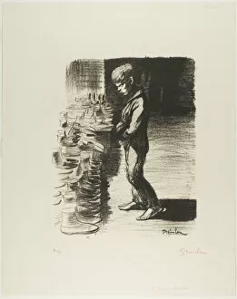 Hardship Collection: On the Subject of Boots, December 1897. Creator: Theophile Alexandre Steinlen