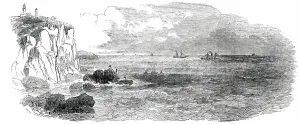 Cable Prints: Submarine Electric Telegraph between Dover and Calais - The Electric Wire at Cape Grinez