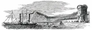Cable Prints: Submarine Electric Telegraph between Dover and Calais - Temporary Station at Dover