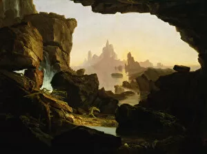 Hope Gallery: The Subsiding of the Waters of the Deluge, 1829. Creator: Thomas Cole