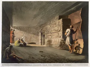 Subterranean Prints: Subterranean Chamber near the Pyramids at Giza, 1802. Artist: Thomas Milton