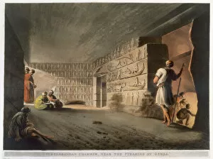 Chamber Collection: Subterranean Chamber near the Pyramids at Giza, 1802. Artist: Thomas Milton