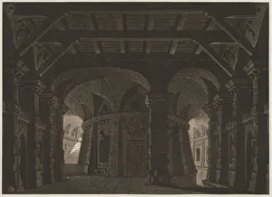 Subterranean Jail for the Stage, 1788. Creator: Abel Schlicht (German, 1754-1826)