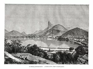 Sugarloaf Mountain Collection: A suburb of Rio de Janeiro, Brazil, 19th century. Artist: Edouard Riou
