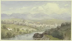 Panorama Prints: Suburbs of Segovia, 19th century. Creator: Karl Peter Burnitz