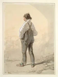 Paul Gavarni French Prints: The Suburbs: Stock Raiser and Captain, probably 1859-1860. Creator: Paul Gavarni (French