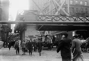 Photographglass Negative Prints: Subway building - N.Y. between c1910 and c1915. Creator: Bain News Service