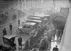 Tube Station Prints: Subway fire, 1/6/15, 1915. Creator: Bain News Service
