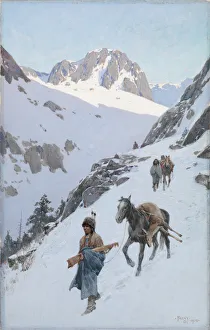 Mule Prints: A Successful Hunt, 1906. Creator: Henry Francois Farny
