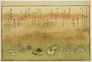 Double Page Prints: Sudare-gai, hana-gai, sakura-gai