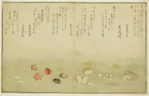 Double Page Prints: Sudare-gai, hana-gai, sakura-gai