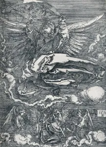 Sudarium Displayed by an Angel, 1516 (1906). Artist: Albrecht Durer Sudarium Displayed by an Angel, 1516 (1906). Artist: Albrecht Durer