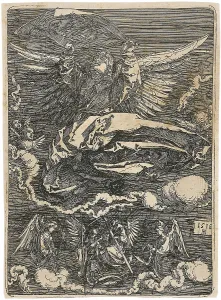 Durer Prints: The Sudarium Held by One Angel, 1516. Creator: Dürer; Albrecht (1471-1528)