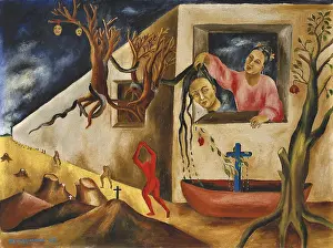 Surrealism Prints: Sueno y presentimiento (Dream and Premonition)