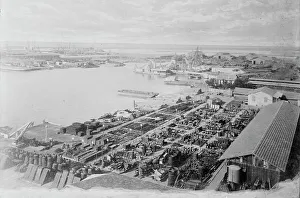 Birds Eye View Prints: At Suez, between c1914 and c1915. Creator: Bain News Service